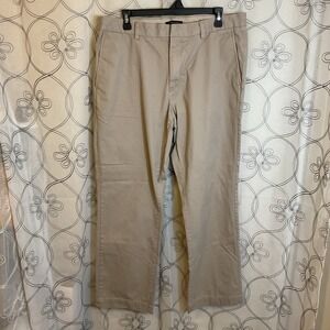 Men's Banana Republic Aiden Chino Khaki Dress Slacks Beige Size 35/30